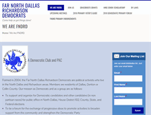 Tablet Screenshot of farnorthdallasdemocrats.org